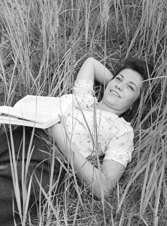 Relaxes: Young woman in Berlin, 1942