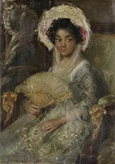 Shimmering: Young Woman with a Fan