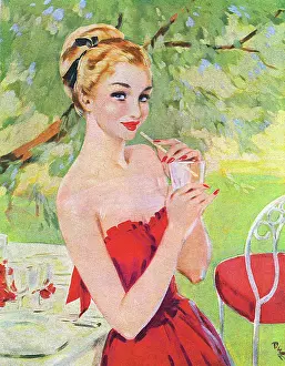 Young woman in a garden