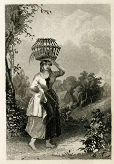 Renshaw: Young woman going to market