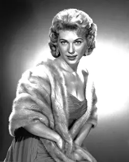 Earings: Young Woman Posed Wearing a Mink