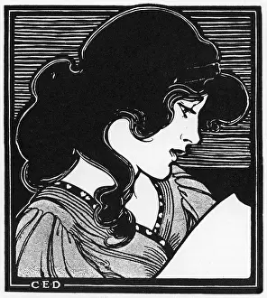 Engrossed: Young woman reading a letter