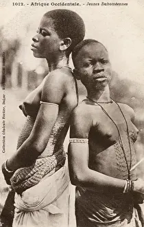 Benin: Two young women from Benin (Dahomey)