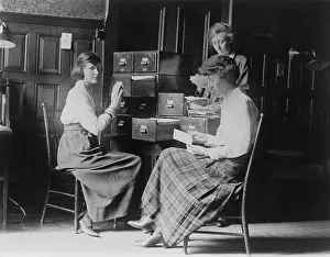 20 30 Years Old: Three young women at the headquarters of the National