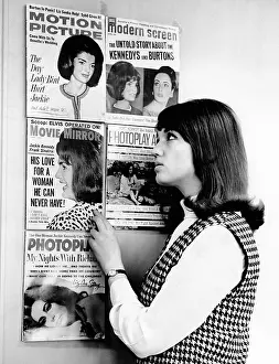 Widowed: A young women observes a display of celebrity ?