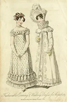 Frilly: Two young women in Regency style costume