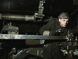 Mechanic: A young worker at the Chicago & North Western