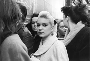 Queuing: Youngsters in Camden, London in 1989