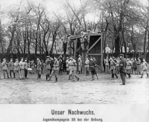 Apprenticeship: Youth company during an exercise, 1913