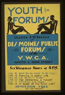 Ywca: Youth forums Leader EW Balduf of Des Moines Public Forums at