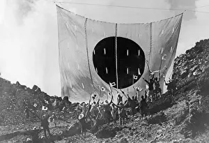 Mountaineering: Youth group on the Fuji, 1934