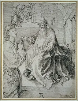 Potentate: A Youth kneeling before a Potentate