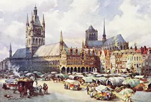 C1914: YPRES/MARKET PLACE C1914