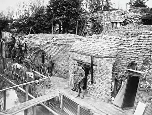 Dugouts: Yser Canal, Ypres, 1917