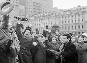 Message: Yu.Gagarin's flight celebration in Moscow