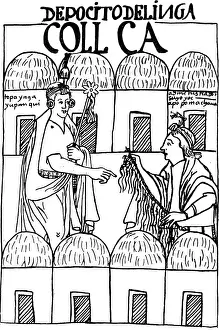 Ayala: Yupanqui, Tupac, + 1493, Inca emperor, drawing