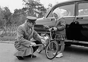 Lena: Yuri Gagarin with daughter Lena, 1966