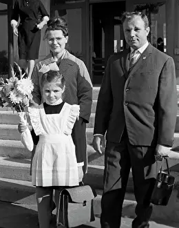 Lena: Yuri Gagarin with his family, 1966