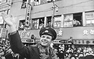 Admirers: Yuri Gagarin, Soviet Russian cosmonaut
