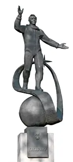 Isolated: Yuri Gagarin Statue