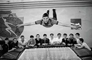 Trampolining: Yuri Gagarin young cosmonauts school