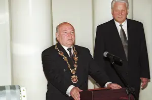 Inauguration: Yuri Luzhkov at inauguration, 1996