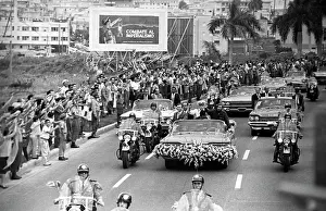 Motorcade: Yury Gagarin visits Cuba