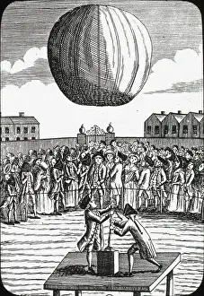 Ballooning: Zambeccari's first public balloon experiment