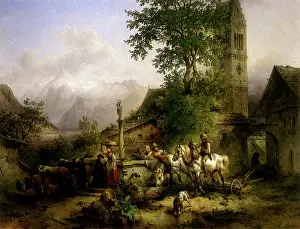 Zell: A Well in Zell am See, Austria