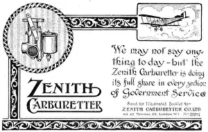 Zenith: Zenith Aero Engine Carburetters 1917