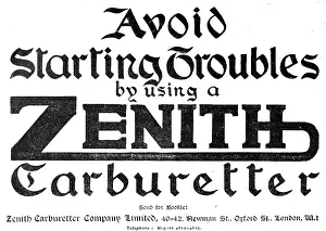 Zenith: Zenith Aero Engine Carburetters