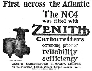 Zenith: Zenith Carburetters 1920 Advert
