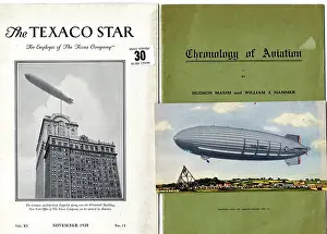 Henry Aldridge & Son Ltd.: Zeppelin airship - two cover designs