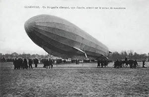 Luneville: Zeppelin Airship at Luneville