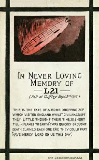 Cuffley: ZEPPELIN DOWNED 1916 - 2