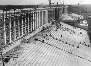 Scaffolding: Zeppelin grandstand, 1936