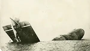 Zeppelin L15 (LZ48) foundering in Knock Deep, 12 April 1916