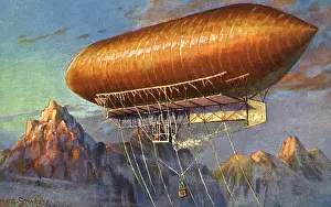 Blimp: Zeppelin Over Mountains
