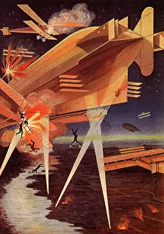 Searchlights: Zeppelin and Planes