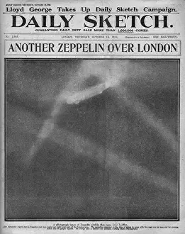 Zeppelin raid over London, WW1