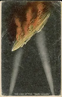 Flaming: ZEPPELIN SHOT DOWN