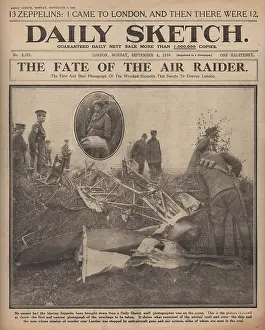 Cuffley: Zeppelin shot down over Cuffley, WW1