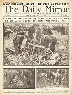 Cuffley: Zeppelin SL 11 shot down over Cuffley, St Albans