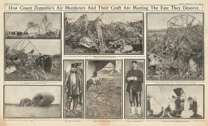 Potters: Zeppelin SL 11 shot down over Cuffley, St Albans