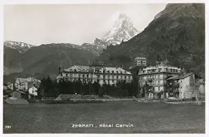 Cervin: Zermatt - Hotel Cervin - Matterhorn visible in background