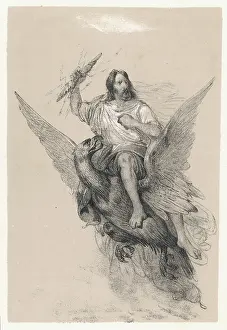 Thunderbolts: Zeus on his eagle with thunderbolt in hand