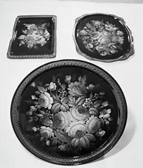 Samples: Zhostovo trays