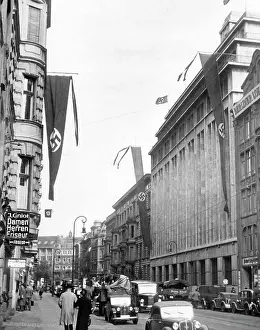 Markgrafenstrasse: The Zimmerstrasse with the building of the