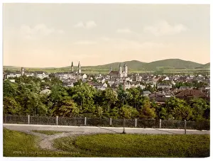 Zittau: Zittau, towards the Jeschken, Saxony, Germany