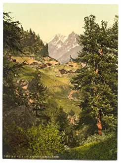 Valais: Zmutt Valley with Mischabelhorner group, Valais, Alps of, Sw